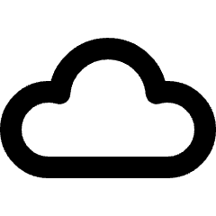 Cloud 1 Icon from Micro Line Set