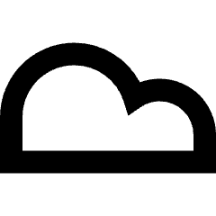 Cloud Icon from Sharp Remix Set