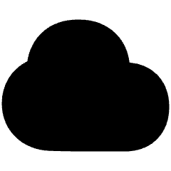 Cloud Icon from Plump Solid Set