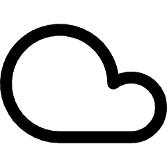 Cloud Icon from Core Line Set