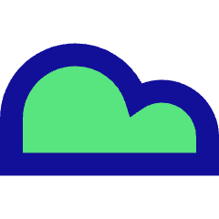 Cloud Icon from Sharp Pop Set