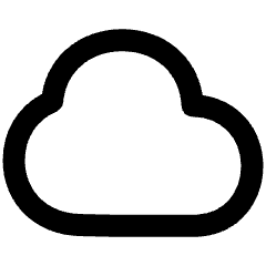 Cloud Icon from Plump Remix Set