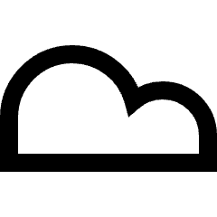 Cloud Icon from Sharp Line Set