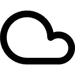 Cloud Icon from Core Remix Set