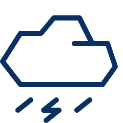 Cloud Rain Storm Icon from Cyber Line Set