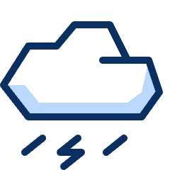 Cloud Rain Storm Icon from Cyber Duotone Set