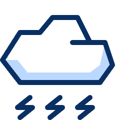Cloud Storm 2 Icon from Cyber Duotone Set