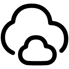 Clouds Icon from Plump Line Set