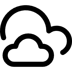 Clouds Icon from Core Line Set
