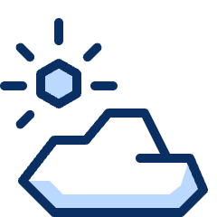 Day Cloud 3 Icon from Cyber Duotone Set