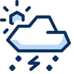Day Snow Storm Icon from Cyber Duotone Set