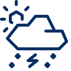 Day Snow Storm Icon from Cyber Line Set