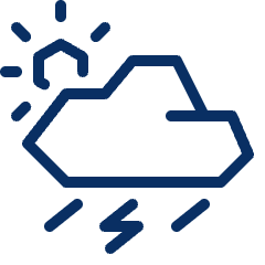 Day Storm Rain Icon from Cyber Line Set