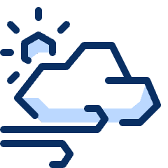 Day Windy 3 Icon from Cyber Duotone Set