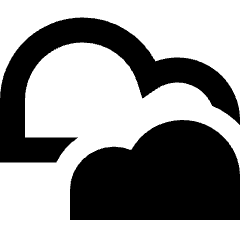 Double Cloud Icon from Sharp Remix Set