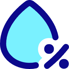 Droplet Humidity Percentage Icon from Flex Pop Set