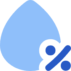 Droplet Humidity Percentage Icon from Flex Flat Set