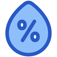 Droplet Humidity Percentage Icon from Plump Duo Set