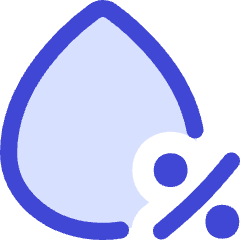 Droplet Humidity Percentage Icon from Flex Duo Set