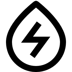 Droplet Water Ec Icon from Sharp Line Set