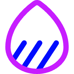 Droplet Water Total Dissolved Solids Icon from Flex Neon Set