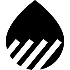 Droplet Water Total Dissolved Solids Icon from Sharp Solid Set