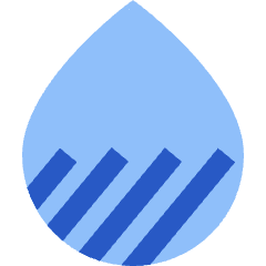 Droplet Water Total Dissolved Solids Icon from Sharp Flat Set