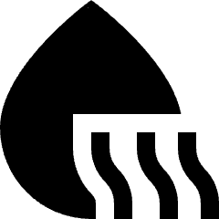 Droplet Water Voc Icon from Sharp Solid Set