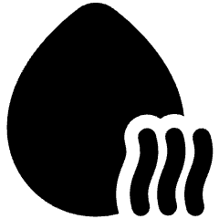 Droplet Water Voc Icon from Plump Solid Set