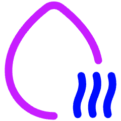 Droplet Water Voc Icon from Plump Neon Set