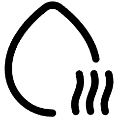 Droplet Water Voc Icon from Plump Line Set