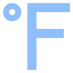 Fahrenheit Icon from Sharp Flat Set