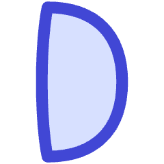 First Quarter Moon Icon from Flex Duo Set