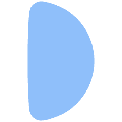 First Quarter Moon Icon from Plump Flat Set