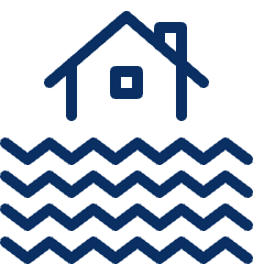 Flood Icon from Cyber Line Set