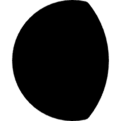 Gibbous Moon 1 Icon from Micro Solid Set