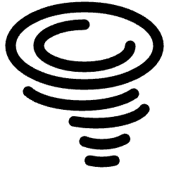 Hurricane Icon from Plump Line Set