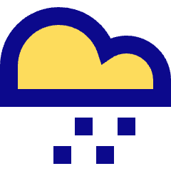 Light Snow Cloud Icon from Sharp Pop Set