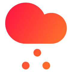 Light Snow Cloud Icon from Core Gradient Set