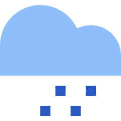 Light Snow Cloud Icon from Sharp Flat Set