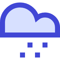 Light Snow Cloud Icon from Sharp Duo Set