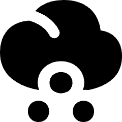 Light Snow Cloud Icon from Flex Solid Set