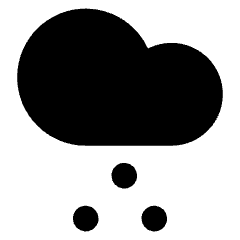 Light Snow Cloud Icon from Core Solid Set