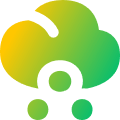 Light Snow Cloud Icon from Flex Gradient Set