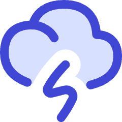 Lightning Cloud Icon from Flex Duo Set