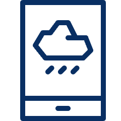 Mobile Rain 2 Icon from Cyber Line Set
