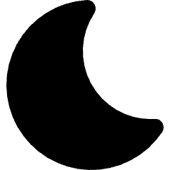 Moon Icon from Micro Solid Set