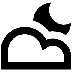 Moon Cloud Icon from Sharp Remix Set