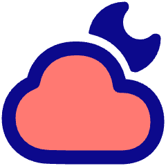 Moon Cloud Icon from Plump Pop Set