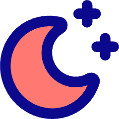 Moon Stars Icon from Core Pop Set